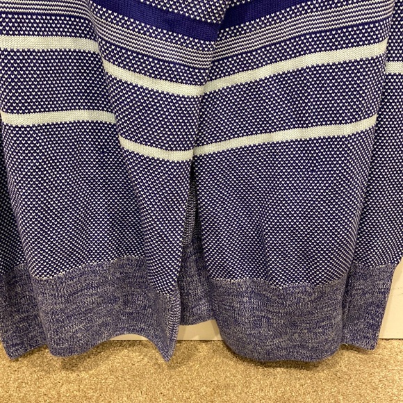 Ivivva Blue & Light Blue Asymmetrical Knit Sweater - Picture 3 of 8